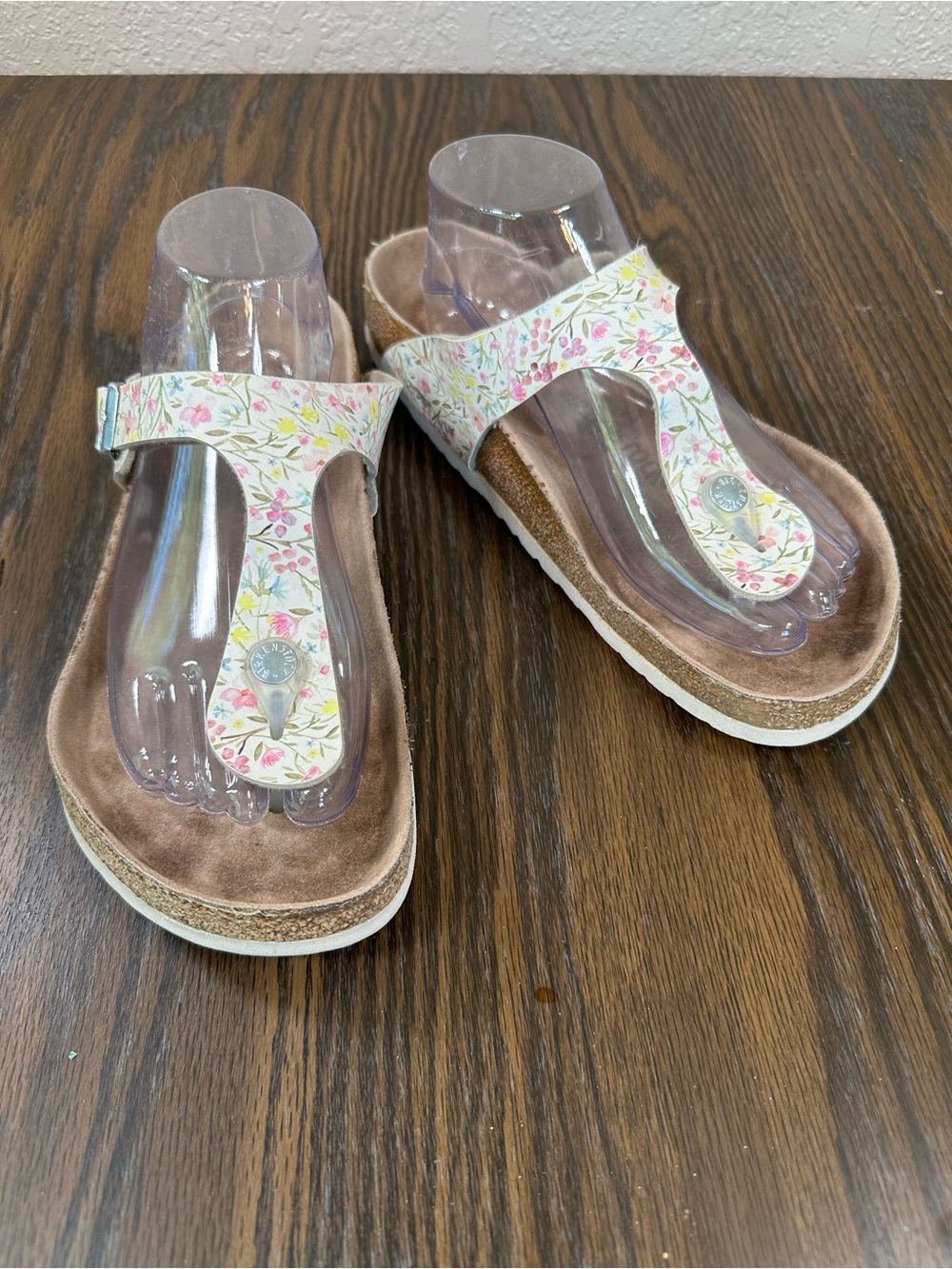 Birkenstock Gizeh Sz 9-9.5US Vegan Birk-Flor Summer Floral